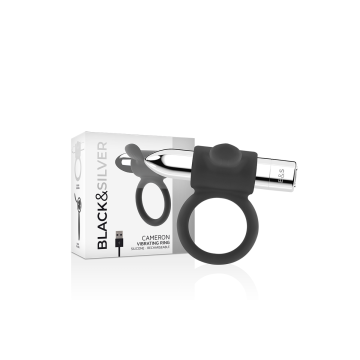 Black&Silver - Cameron Wiederaufladbarer Ring Silber | Vybes.it