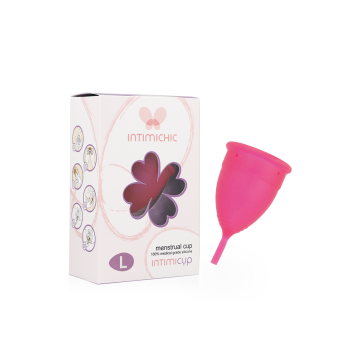 INTIMICHIC - MENSTRUAL CUP MEDIZINISCHES SILIKON - GRÖSSE L - Vaginal…