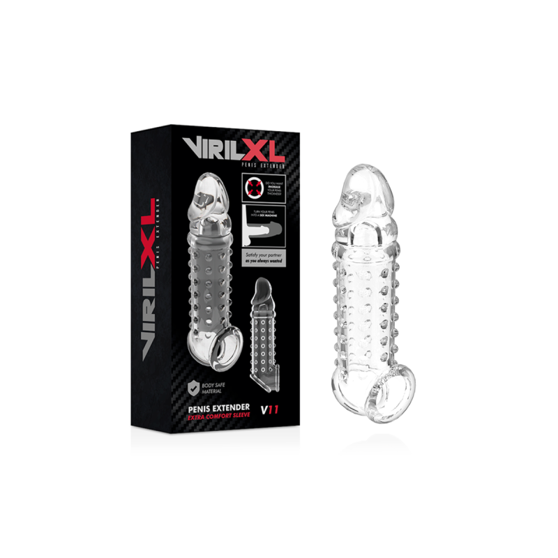 Virilxl - Extensión Y Funda De Pene V11 Transparente | Vybes.it