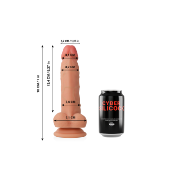 Cyber Silicock - Jude Silicone Liquide Souple Ultra Réaliste 18 Cm