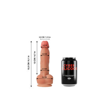 Cyber Silicock - Ansel Silicone Liquide Souple Ultra Réaliste 15.5