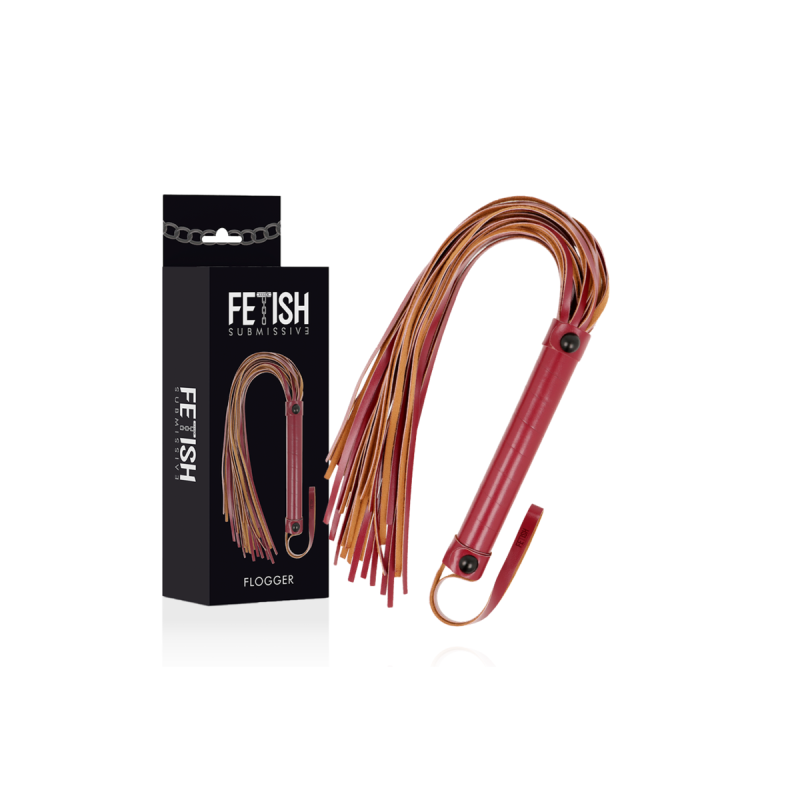 FETISH SUBMISSIVE DARK ROOM - VEGAN LEATHER WHIP - BDSM whips