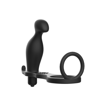 Addicted Toys - Plug Anal Con Anillo Silicona Negro 12 Cm | Vybes.it