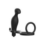 Addicted Toys - Plug Anal Con Anillo Silicona Negro 12 Cm | Vybes.it