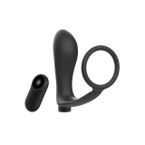 Addicted Toys - Anilla Pene Con Plug Anal Control Remoto Negro