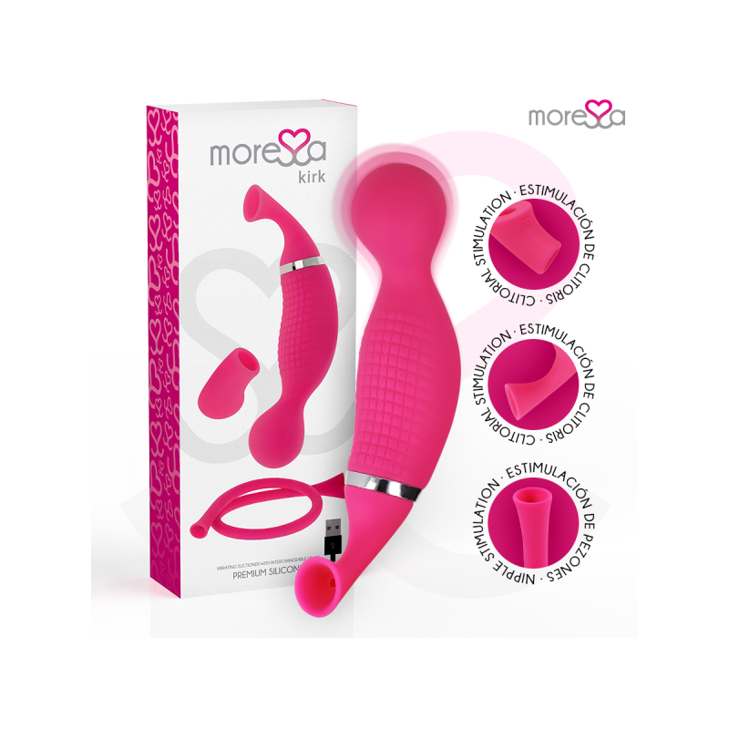 MORESSA - KIRK DUO SUCTION + MULTI-PERFORMANCE MASSAGER PREMIUM SILIC…