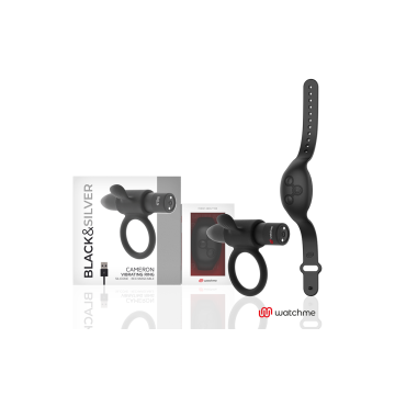 Black&Silver - Orologio Cockring Con Telecomando Cameronme |