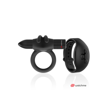Black&Silver - Agron Remote Control Cockring Watchme | Vybes.it