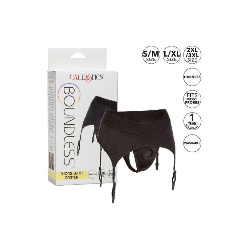 Calexotics - Boundless String Avec Jarretière S/M | Vybes.it