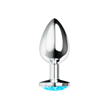 OHMAMA - PLUG ANAL CON CRISTAL AZUL L