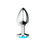 OHMAMA - PLUG ANAL CON CRISTAL AZUL L