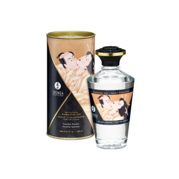 Shunga - Fetisch Vanille - Geschmack Wärmeeffekt - Massageöl 100 Ml