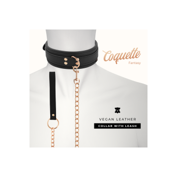 Coquette Chic Desire - Collier Fantaisie En Cuir Végan Avec