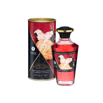 Shunga - Erdbeer - Und Cava - Wärmeeffekt - Massageöl 100 Ml |