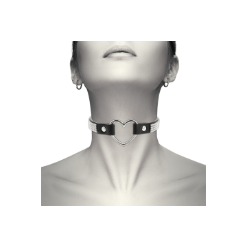 Coquette Chic Desire - Choker Cuero Vegano Corazon | Vybes.it