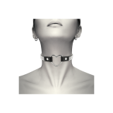 Coquette Chic Desire - Choker Cuero Vegano Corazon | Vybes.it