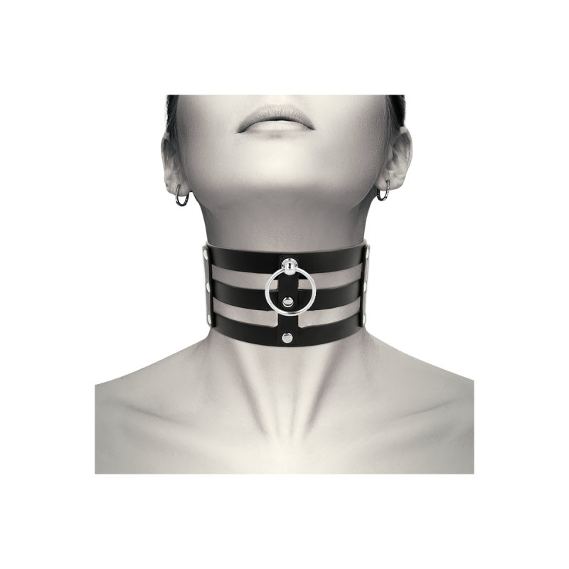 Coquette Chic Desire - Choker Cuero Vegano Estilo Fetish | Vybes.it