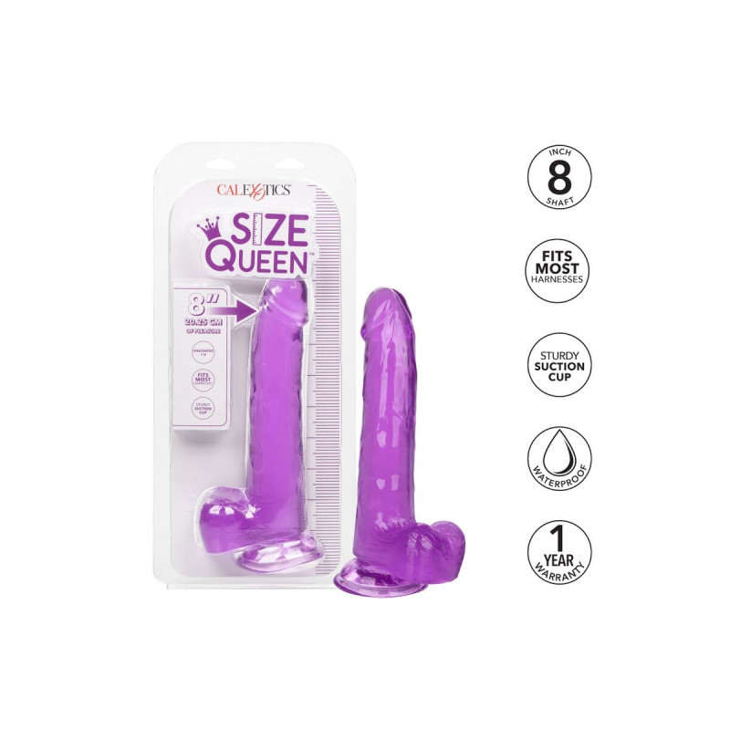 Calexotics - Size Queen Dildo Purple 20.3 Cm | Vybes.it