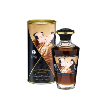 Shunga - Creamy Love Latte Geschmack Wärmeeffekt - Massageöl 100 Ml
