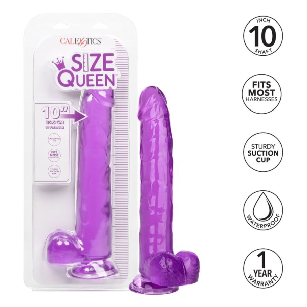 CALEXOTICS - SIZE QUEEN DILDO PURPLE 25.5 CM
