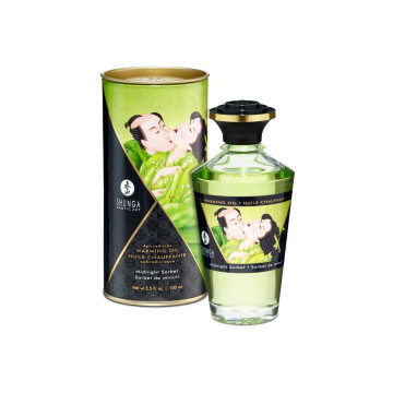 Shunga - Massageöl Mit Wärmeeffekt Mitternachtsorbtgeschmack 100 Ml