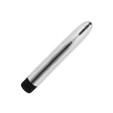 OHMAMA - VIBRADOR CLASICO SILVER 17.5 CM