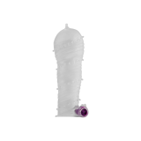 OHMAMA - FUNDA PENE TEXTURADA CON BALA VIBRADORA PUNTA ANCHA