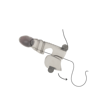 OHMAMA - GUAINA PER PENE E TESTICOLI 3 MOTORI - Copri pene con estens…