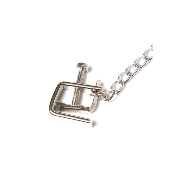 OHMAMA FETISH - PINZAS METALICAS TORNILLO CON CADENA