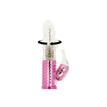 OHMAMA - VIBRADOR CON FUNCION ROTACION Y ESTIMULADOR CLITORIS