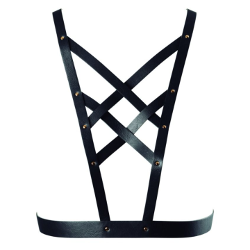 BIJOUX INDISCRETS - MAZE CROSSOVER HARNESS WITH BLACK NECKLINE