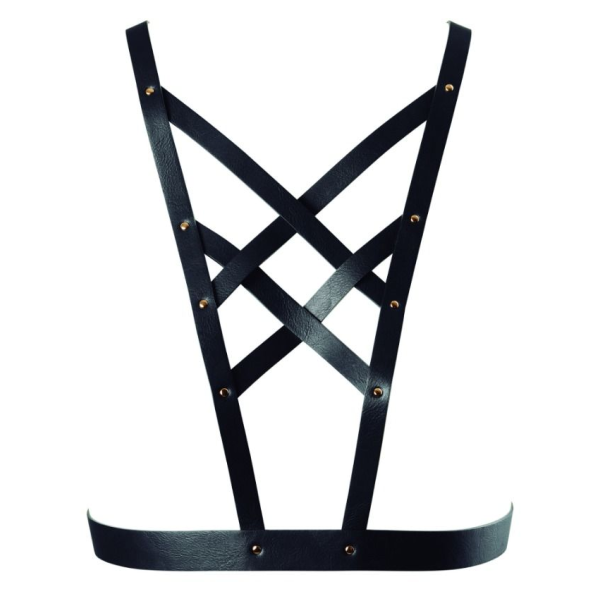 BIJOUX INDISCRETS - MAZE CROSSOVER HARNESS WITH BLACK NECKLINE