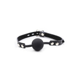 Ohmama Fetish - Silikon - Ballgag Mit Ledergürtel (Vorhängeschloss