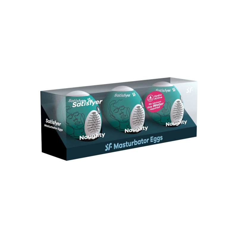 Satisfyer - 3 Huevos Masturbadores Naughty | Vybes.it