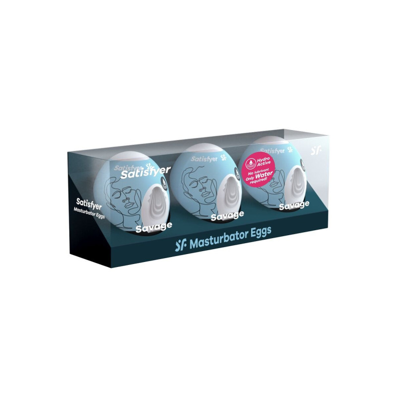 Satisfyer - 3 Huevos Masturbadores Savage | Vybes.it