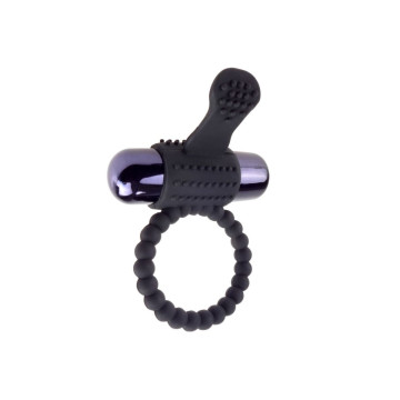 FANTASY C-RINGZ - BLACK SILICONE VIBRATING RING - Cockrings with vibr…