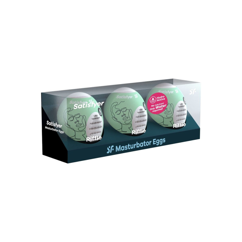 Satisfyer - 3 Huevos Masturbadores Riffle | Vybes.it