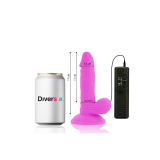 Diversia - Flexibler Vibrierender Dildo Lila 17 Cm - O - 3.3 Cm |