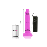 Diversia - Dildo Realístico Flexible Con Vibración Lila 23 Cm - O