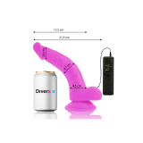 Diversia - Flexible Vibrating Dildo Purple 21.5 Cm - O - 4.5 Cm |