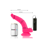 Diversia - Dildo Realístico Flexible Con Vibración Rosa 21.5 Cm - O