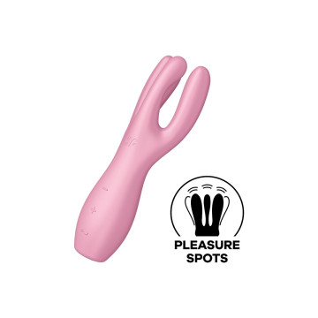 Satisfyer - Vibrateur Threesome 3 Rose | Vybes.it
