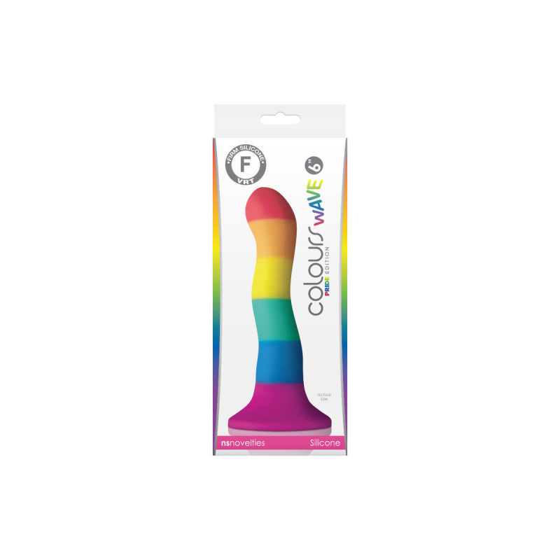 Pride - Dildo Wave Bandera Lgbt 17 Cm | Vybes.it