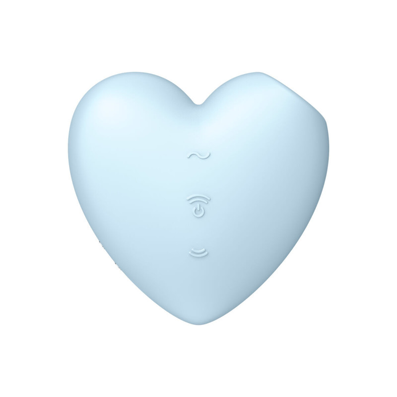 Satisfyer - Cutie Heart Estimulador Y Vibrador Azul | Vybes.it