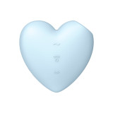 Satisfyer - Cutie Heart Estimulador Y Vibrador Azul | Vybes.it