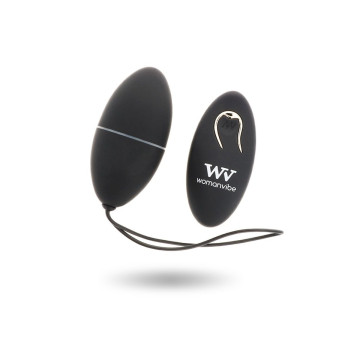 Womanvibe - Alsan Huevo Control Remoto Negro Silicona Negro |