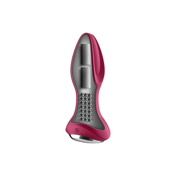 Satisfyer - Rotator Plug 2+ Plug Vibrador App Rojo | Vybes.it