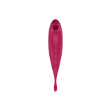 SATISFYER - TWIRLING PRO+ ESTIMULADOR Y VIBRADOR APP ROJO