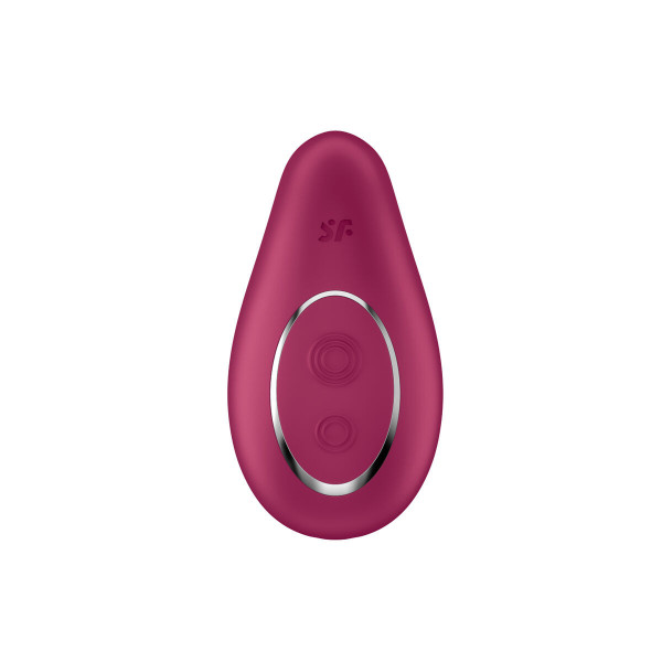 SATISFYER - DIPPING DELIGHT VIBRADOR LAY-ON ROJO