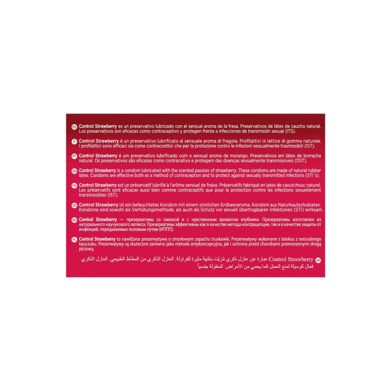 CONTROL - PRÉSERVATIFS ADAPTA FRAISE 144 UNITÉS - CONTROL CONDOMS - S…